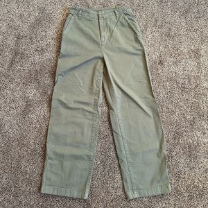 GAP Olive Green Wide Leg Pants